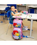 Kit Mochila Temático Oceano com Mochila de Rodinhas + Lancheira + Estojo