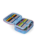 Mochila Temático Tropical com Mochila de Rodinhas + Lancheira + Estojo