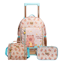 Mochila Tema Animal Fashion com Mochila + Lancheira + Estojo Box